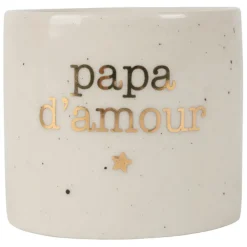 Fabrique de Styles Rond de serviette papa en grès moucheté d3cm* Serviettes De Table