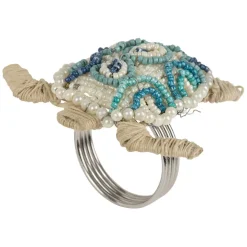 Fabrique de Styles Rond serviette en fer et verre - tortue* Accessoires De Table