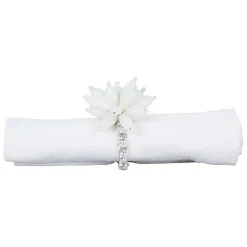 Fabrique de Styles Rond serviette fleuri d4cm fer et verre* Serviettes De Table