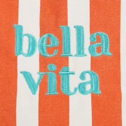 Fabrique de Styles Sac tote bag en tissu corail et émeraude - Palma* Sacs Et Cabas