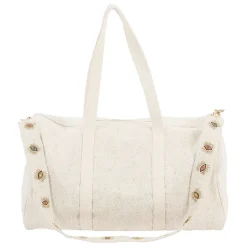 Fabrique de Styles Sac week-end en coton et jute écru et doré - Greeka* Sacs Et Cabas