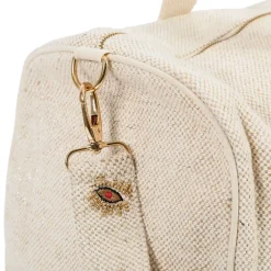Fabrique de Styles Sac week-end en coton et jute écru et doré - Greeka* Sacs Et Cabas