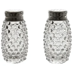 Fabrique de Styles Saliere poivriere en verre -perloa* Salières Et Poivrières