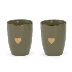 Fabrique de Styles Set de 2 tasses en faïence 35cl - Matins Câlins* Tasses Et Mugs