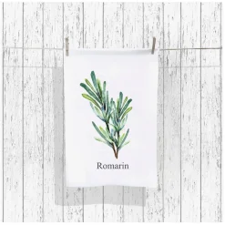 Fabrique de Styles Set de 5 torchons aroma vert et lin en coton* Serviettes De Table