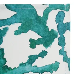 Fabrique de Styles Set de table en coton blanc et émeraude - estran* Sets De Table