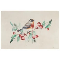 Fabrique de Styles Set de table en vinyle 45x30cm - Rouge-Gorge* Sets De Table