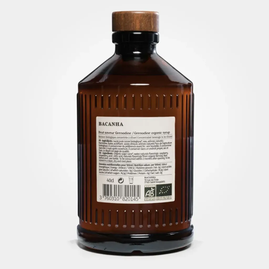 Fabrique de Styles Sirop Brut de Grenadine - 400 ml* Boissons Non Alcoolisés