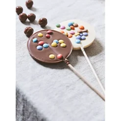 Fabrique de Styles Sucette chocolat blanc surp party 50g* Chocolats Et Confiseries