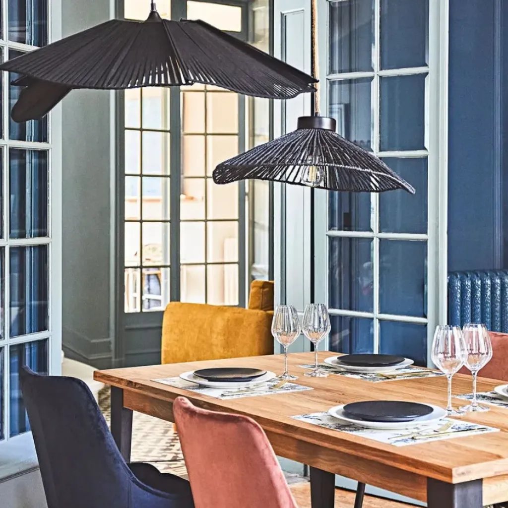 Fabrique de Styles Suspension en corde de papier et fer d50cm - Calyp* Suspensions