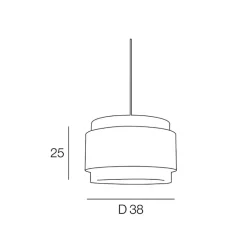 Fabrique de Styles Suspension en coton et raphia d38cm naturel et noir - milo* Suspensions