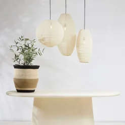 Fabrique de Styles Suspension en jute écru h79cm - Ramille* Suspensions