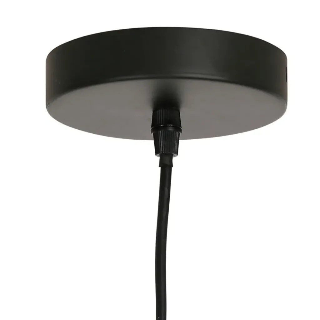 Fabrique de Styles Suspension en tissu et frêne d110x39cm écru - Bouclette* Suspensions