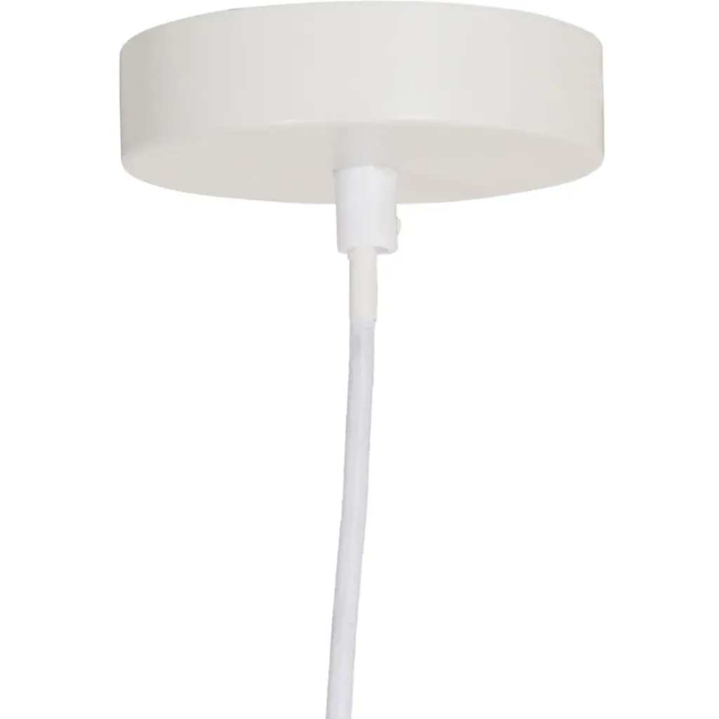 Fabrique de Styles Suspension en verre et fer d25x16cm écru - Atelier* Suspensions