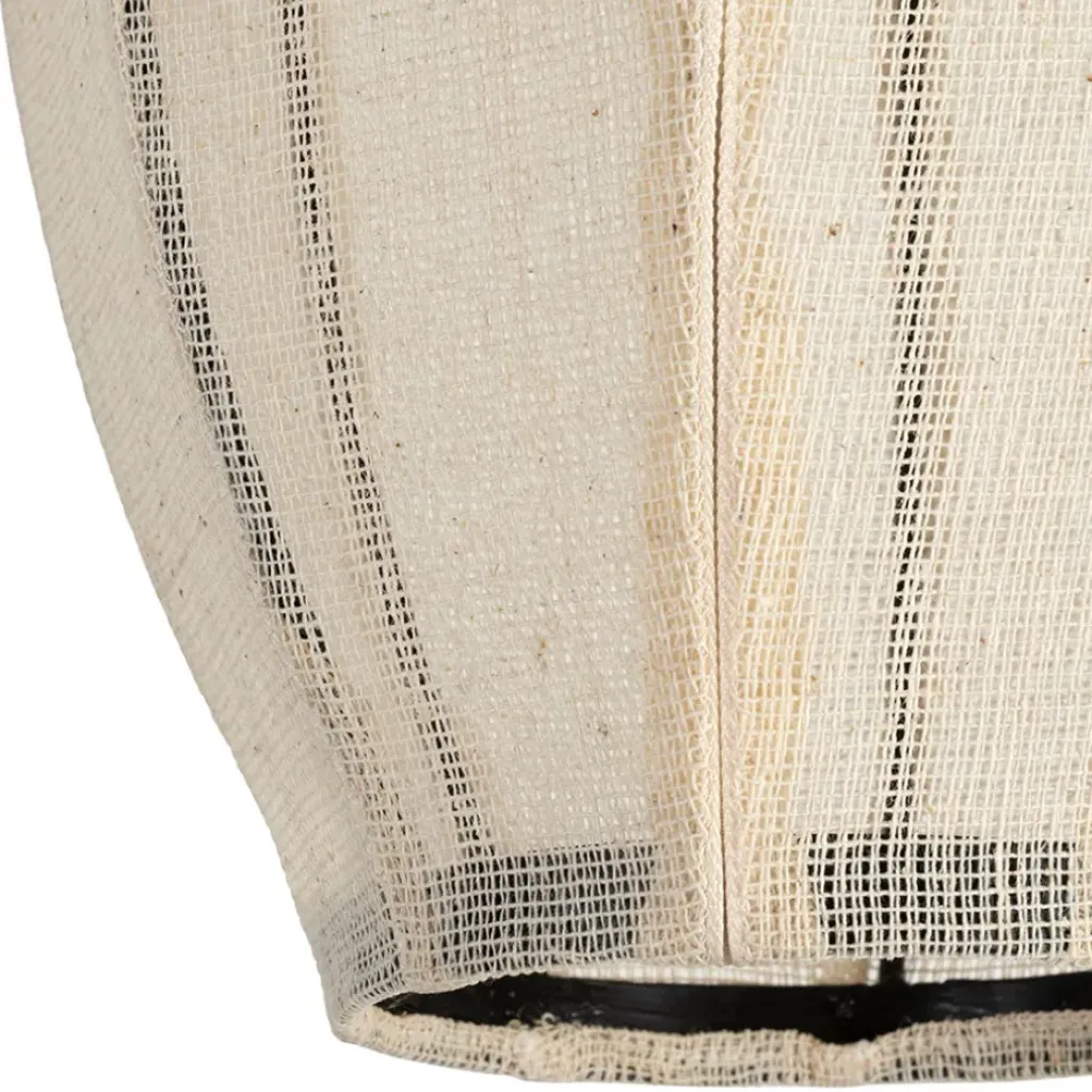 Fabrique de Styles Suspensionen coton et fer écru non électrifiée d25xh39cm - Enigma* Suspensions