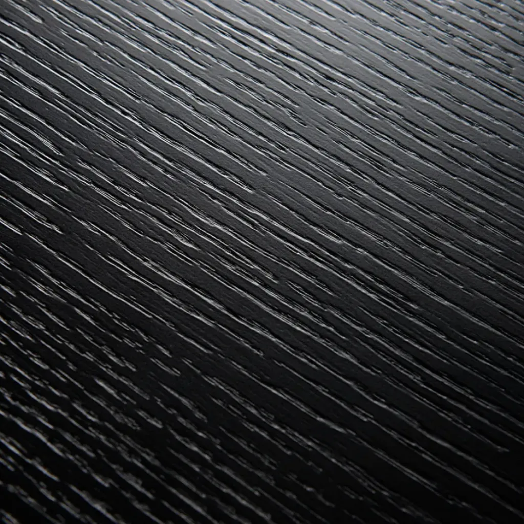 Fabrique de Styles Table à manger avec allonge en placage chêne noir 180x105cm - Verona* Table De Salle À Manger