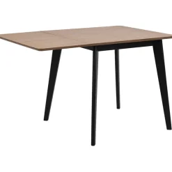Fabrique de Styles Table à manger avec rallonge en plaqué chêne 120x80cm - Roxy* Table De Salle À Manger
