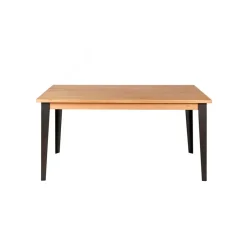 Fabrique de Styles Table à manger en chêne massif et pieds acier 160x90cm- Manny* Table De Salle À Manger