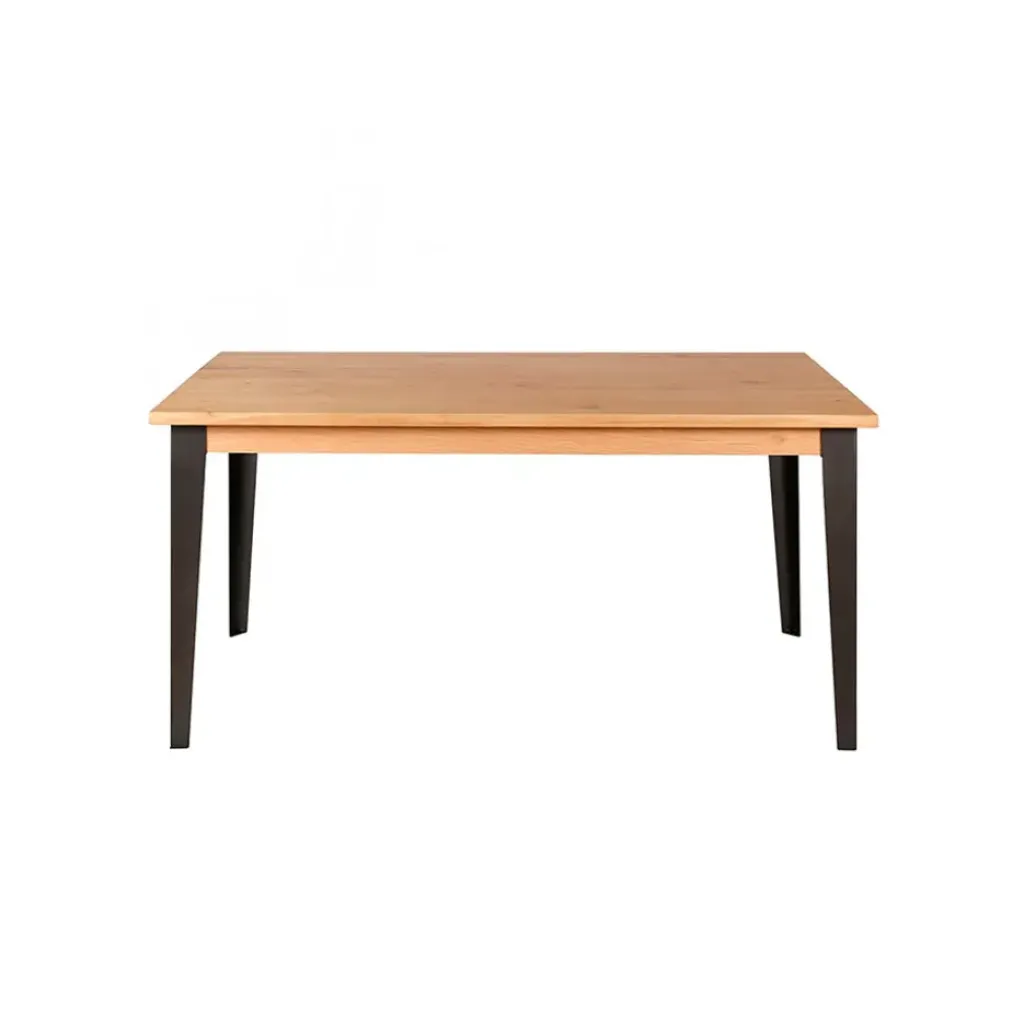 Fabrique de Styles Table à manger en chêne massif et pieds acier 160x90cm- Manny* Table De Salle À Manger