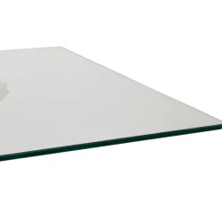 Fabrique de Styles Table à manger en verre trempé et métal 180x90cm - Adela* Table De Salle À Manger