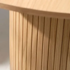 Fabrique de Styles Table à manger ronde en placage chêne d120cm - nola* Table De Salle À Manger