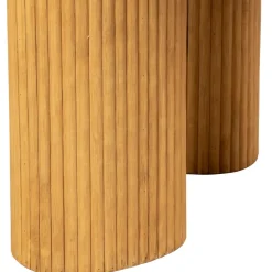 Fabrique de Styles Table basse 3 pieds en bambou et sapin d55xh35cm - Saori* Table Basses