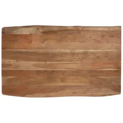 Fabrique de Styles Table basse en acacia massif et pieds en fer noir 130x70cm - Factory* Table Basses