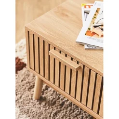 Fabrique de Styles Table basse en bois naturel 100x50 cm - kara* Table Basses