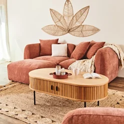 Fabrique de Styles Table basse en placage chêne 120x60 cm - nola* Table Basses