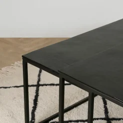 Fabrique de Styles Table basse gigogne carrée (lot de 3) en fer - Felia* Table Basses