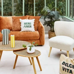 Fabrique de Styles Table basse gigogne (lot de 2) en rotin - Tamba* Table Basses