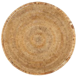 Fabrique de Styles Table basse gigogne ronde (lot de 2) en rotin et fer - Pasil* Table Basses