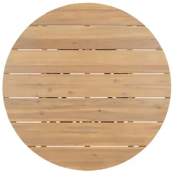 Fabrique de Styles Table de jardin ronde en acacia écru d130cm - Minga*Enfant Tables De Jardin|Jardin