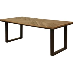 Fabrique de Styles Table de salle à manger rectangulaire en Teck Noir - Wally* Table De Salle À Manger