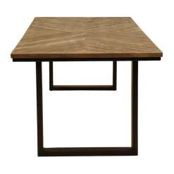 Fabrique de Styles Table de salle à manger rectangulaire en Teck Noir - Wally* Table De Salle À Manger