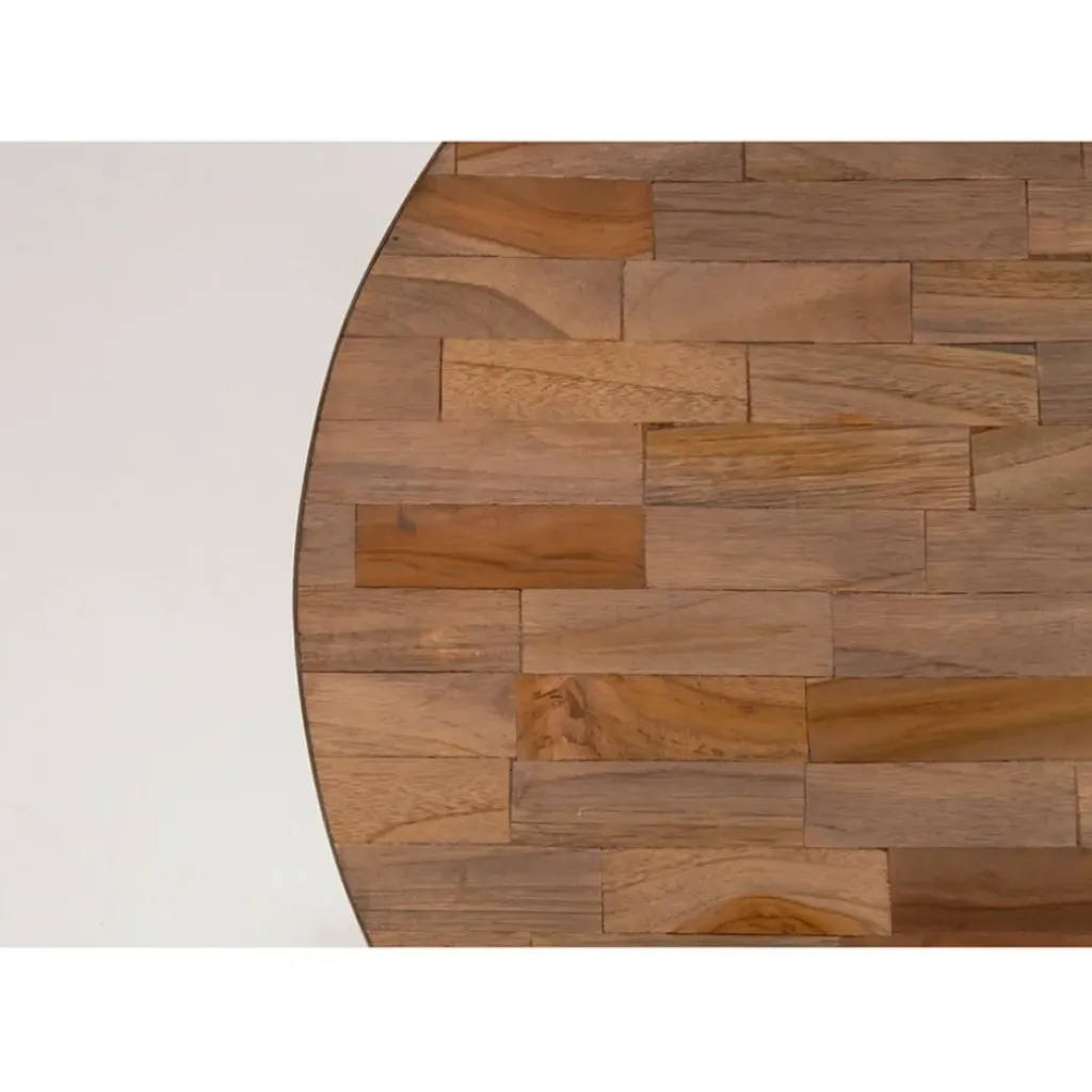Fabrique de Styles Table d'appoint ronde en teck - Suri* Bouts De Canapé Et Tables D'appoint