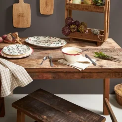 Fabrique de Styles Table en bois en manguier et acacia recyclés 120x75cm - campagne* Table De Salle À Manger