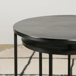 Fabrique de Styles Tables d'appoint gigogne (x2) en fer - Felia* Bouts De Canapé Et Tables D'appoint
