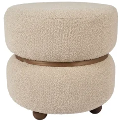 Fabrique de Styles Tabouret en tissu et pin - Alpinia* Poufs Et Tabourets