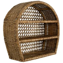 Fabrique de Styles Étagère murale 3 niveaux en rotin h41cm - Ednna* Étagères Murales