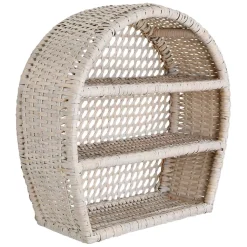 Fabrique de Styles Étagère murale 3 niveaux en rotin h41cm - Ednna* Étagères Murales