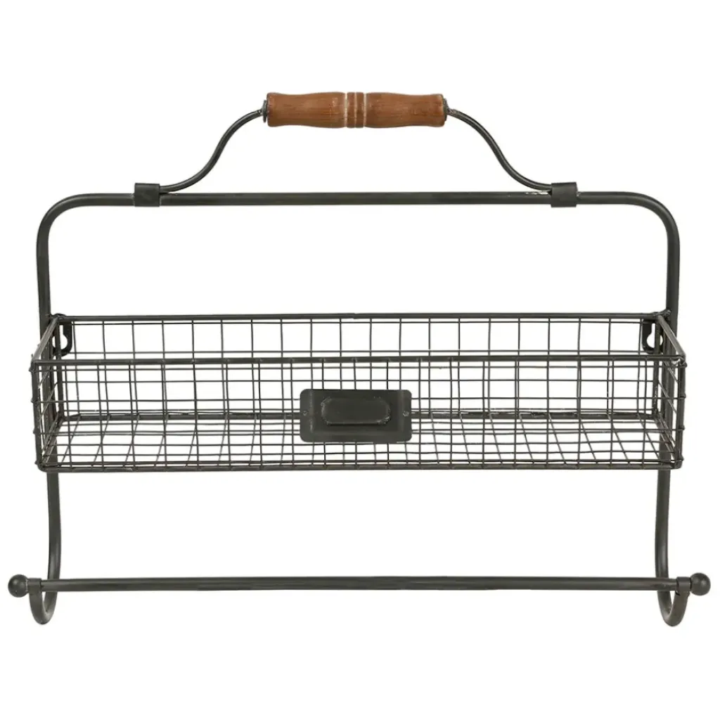 Fabrique de Styles Étagère murale avec dévidoir en fer* Étagères Murales