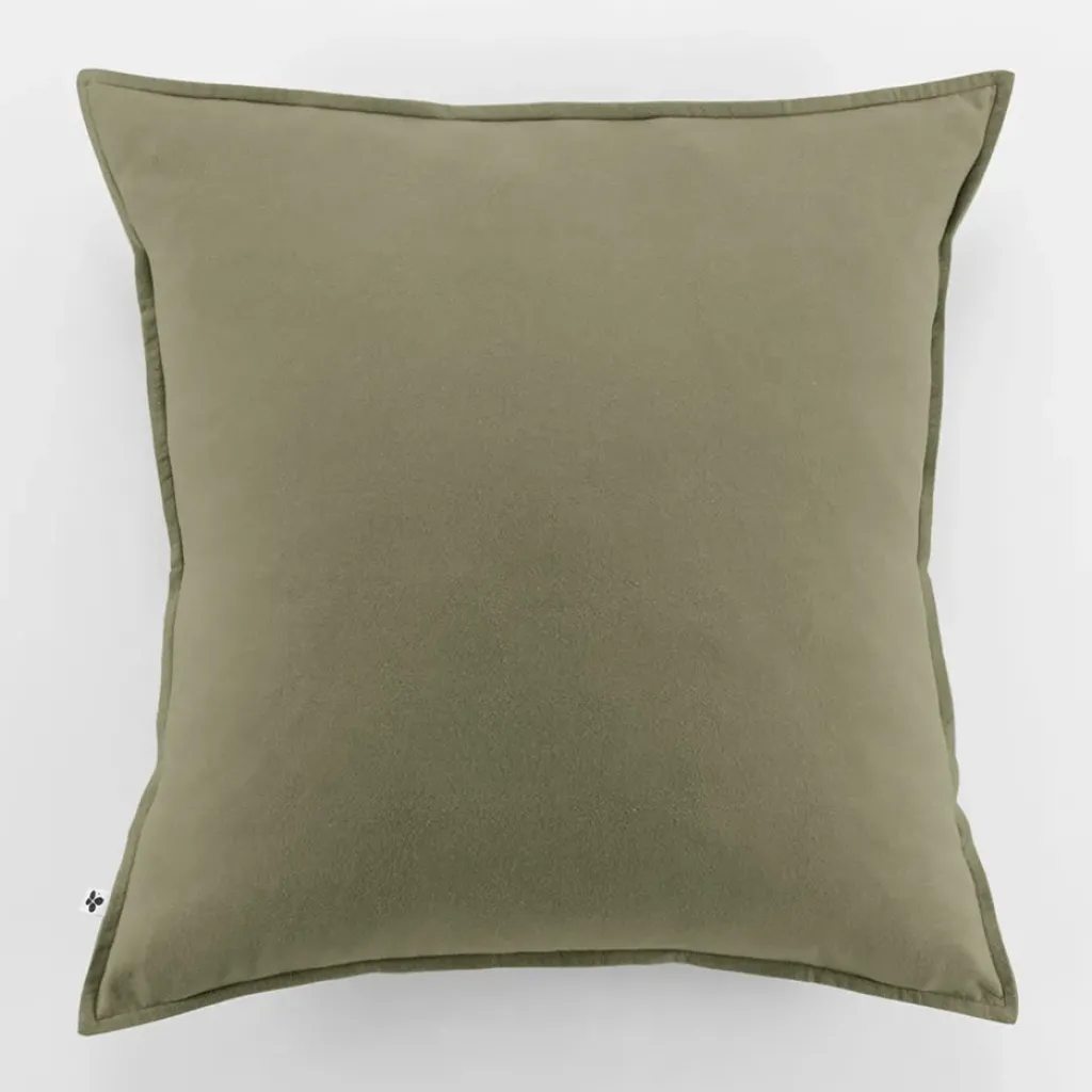 Fabrique de Styles Taie d'oreiller en flanelle romarin 63x63cm - Candice* Taies Et Traversins
