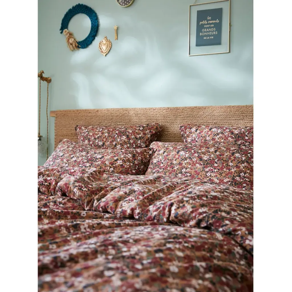 Fabrique de Styles Taie d'oreiller en gaze de coton imprimée 50x70cm - Capucine* Taies Et Traversins