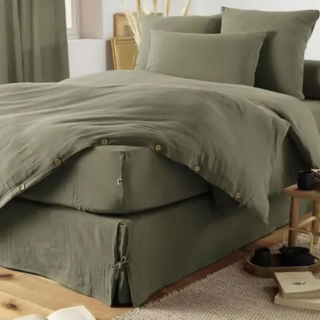 Fabrique de Styles Taie d'oreiller en gaze de coton 50x70cm - Gaia* Taies Et Traversins