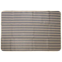 Fabrique de Styles Tapis de plage en tissu rayé et naturel 180x120cm - Medi* Draps De Plage Et Foutas