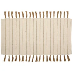 Fabrique de Styles Tapis en coton et jute écru 140x70cm - Kolore* Tapis