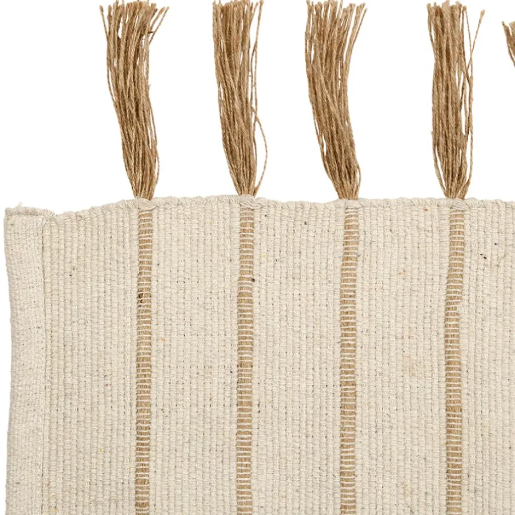 Fabrique de Styles Tapis en coton et jute écru 140x70cm - Kolore* Tapis