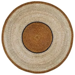 Fabrique de Styles Tapis rond en jonc de mer d90cm - Boho* Tapis