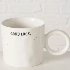 Fabrique de Styles Tasse en porcelaine Good luck 36cl - Jumbo* Tasses Et Mugs